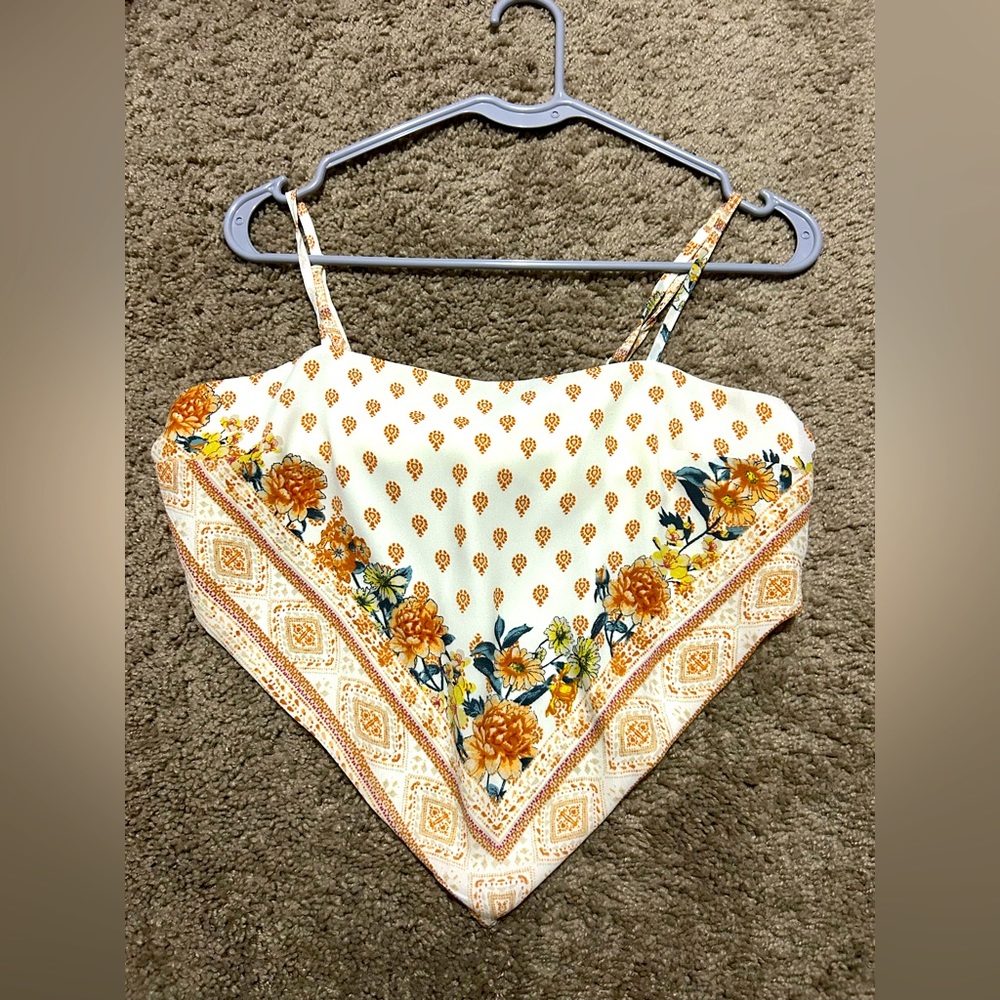 Forever 21 bandana crop top size medium